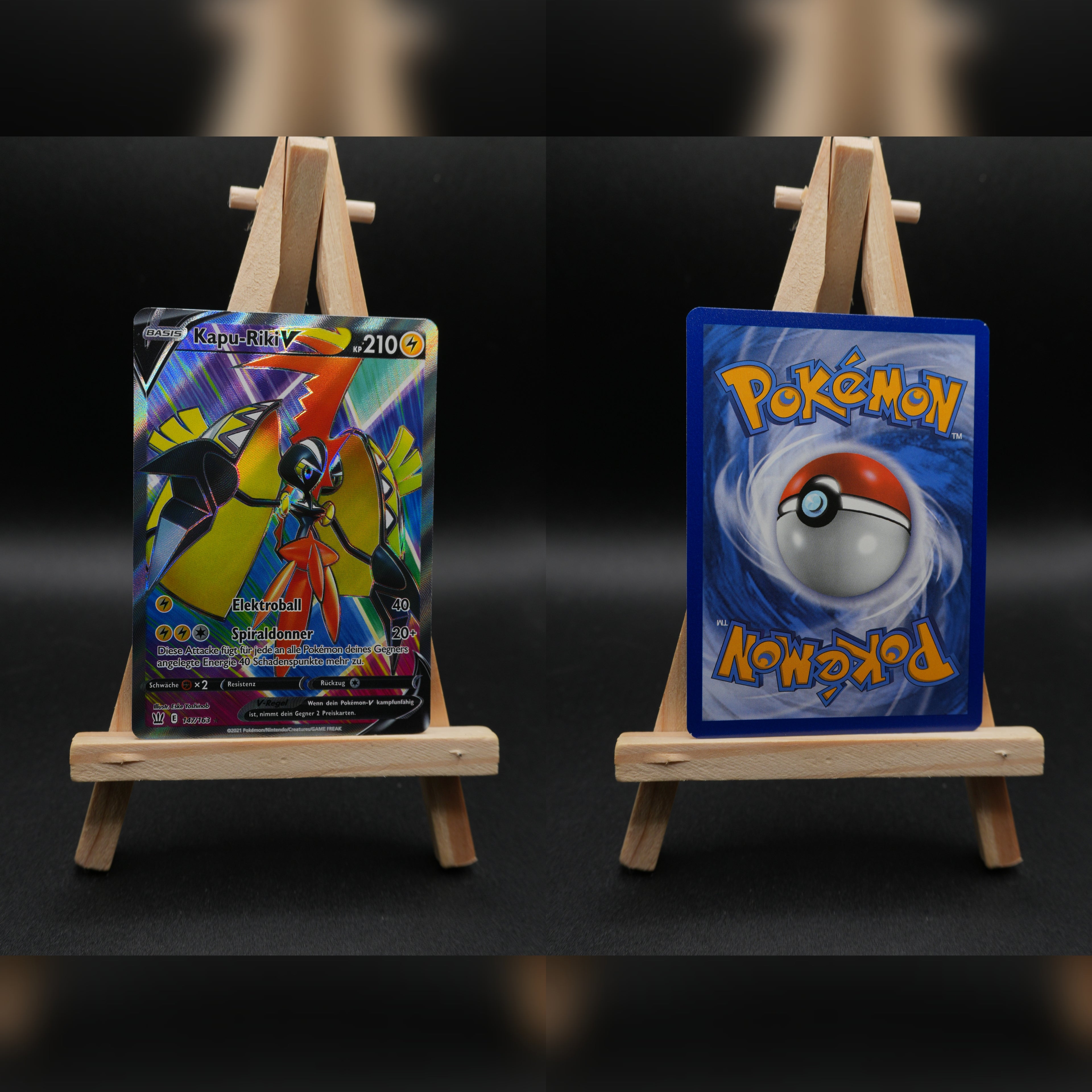 Kapu-Riki V BST 147 Kampfstile Pokémon Karte Deutsch Near Mint
