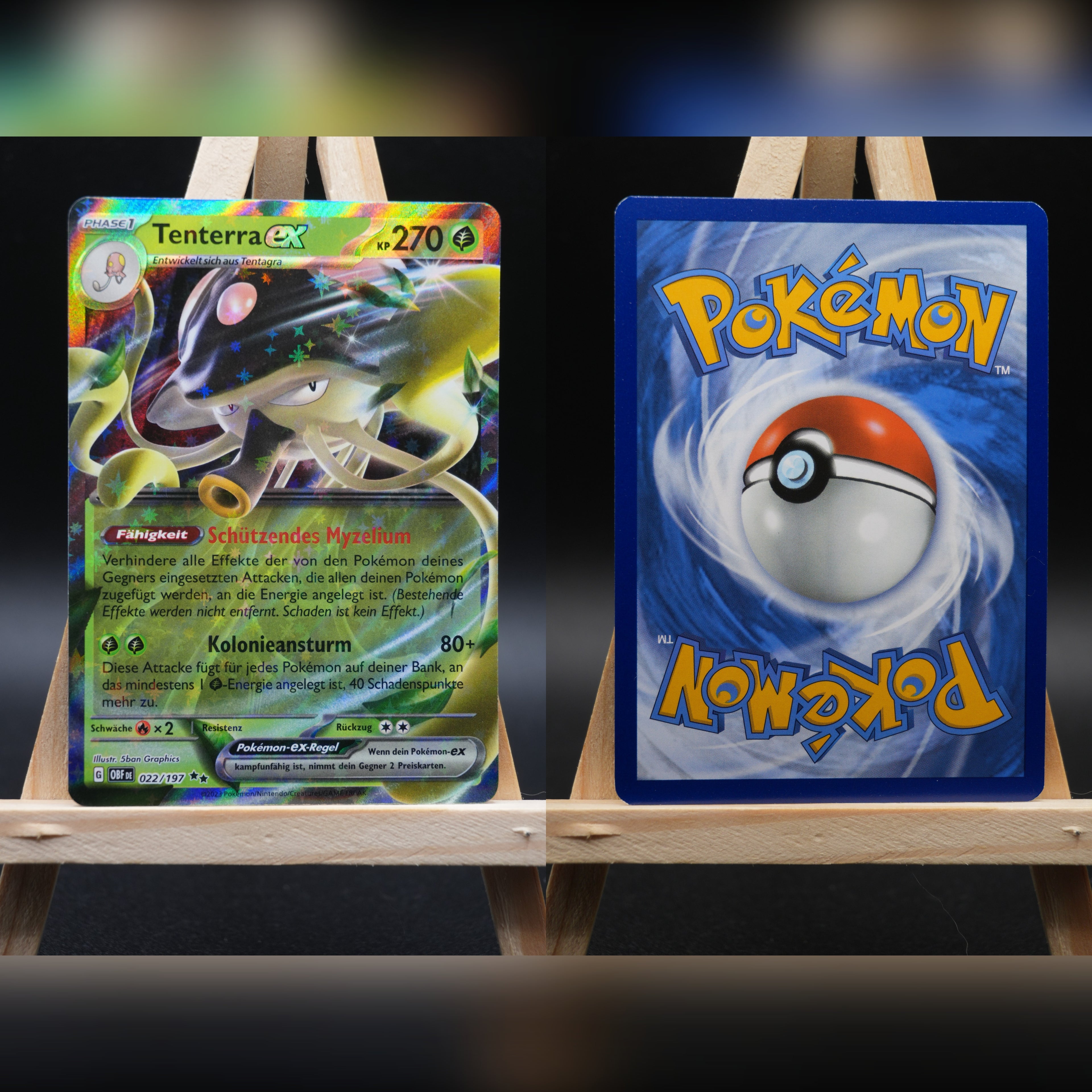 Tenterra ex PAF 005 Paldeas Schicksale Pokémon Karte Deutsch Near Mint