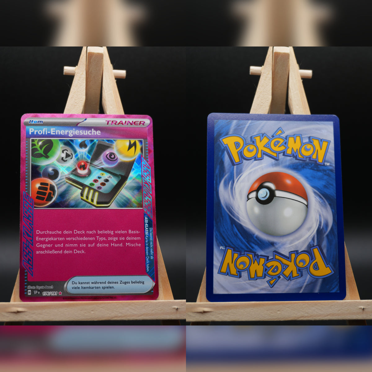 Profi-Energiesuche SSP 176 Stürmische Funken Pokémon Karte Deutsch Near Mint
