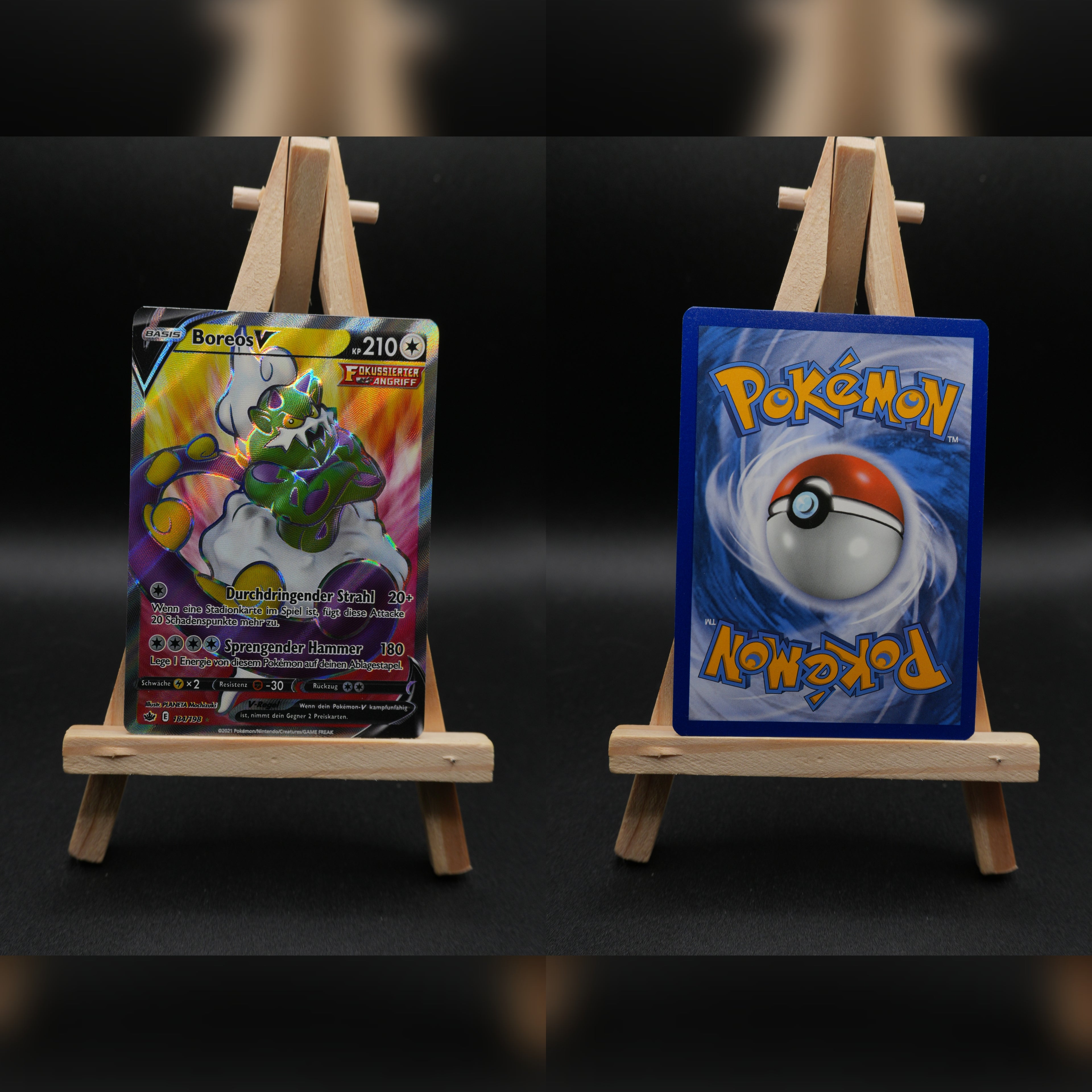 Boreos V CRE 184 Schaurige Herrschaft Pokémon Karte Deutsch Near Mint