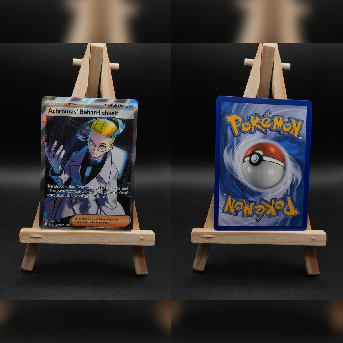 Achromas' Beharrlichkeit SFA 087 Nebel der Sagen Pokémon Karte Deutsch Near Mint