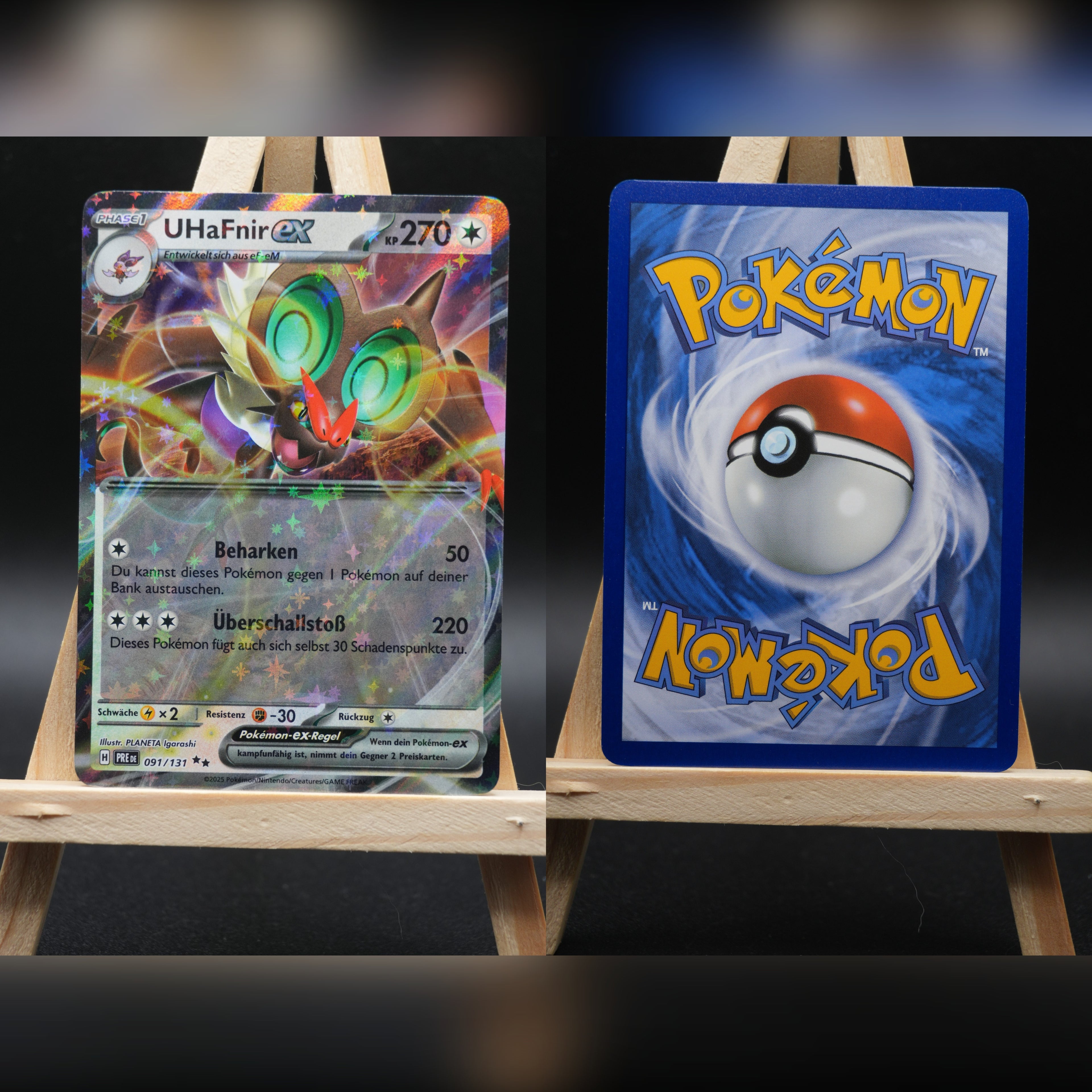 UHaFnir ex PRE 091 Prismatische Entwicklungen Pokémon Karte Deutsch Near Mint