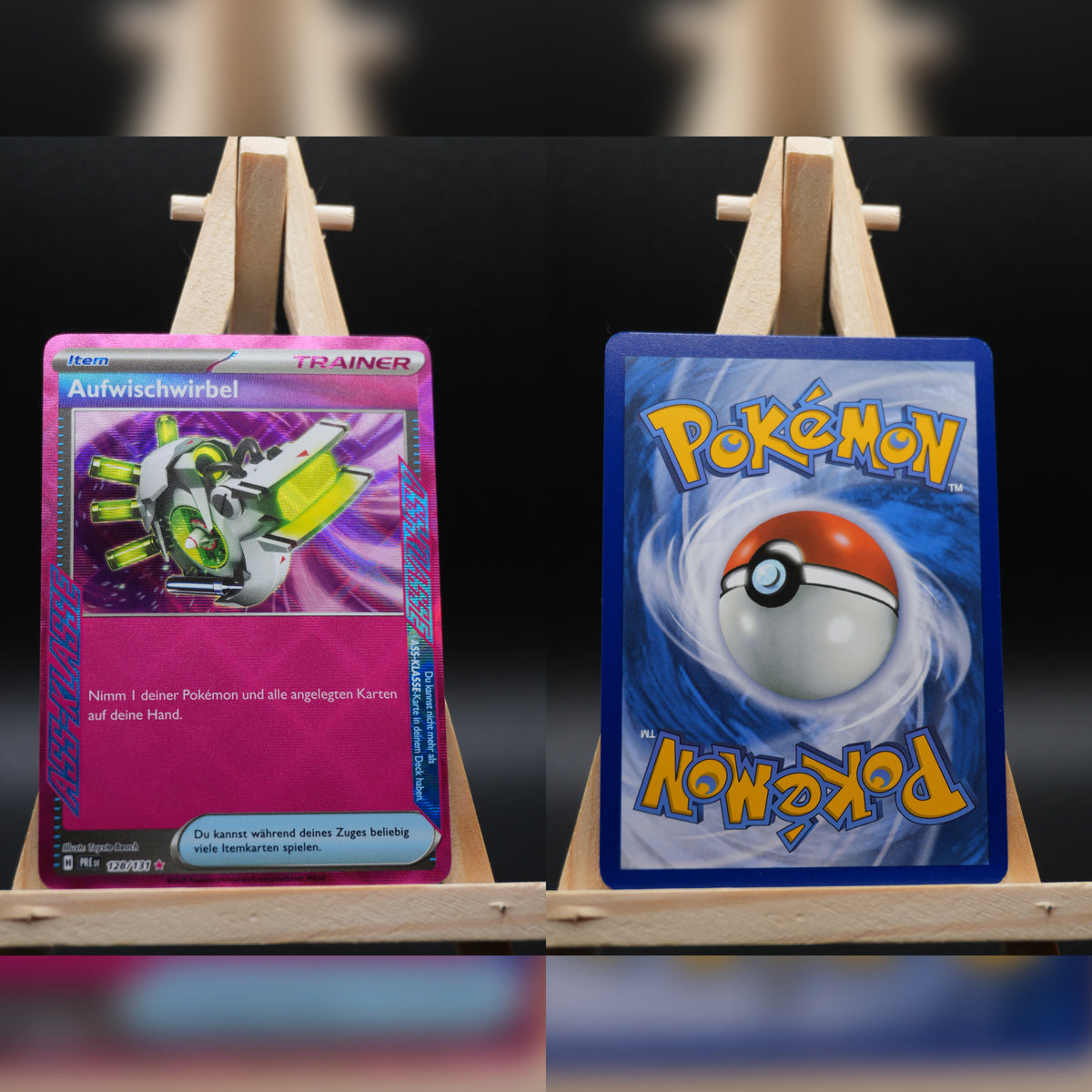 Aufwischwirbel PRE 128 Prismatische Entwicklungen Pokémon Karte Deutsch Near Mint