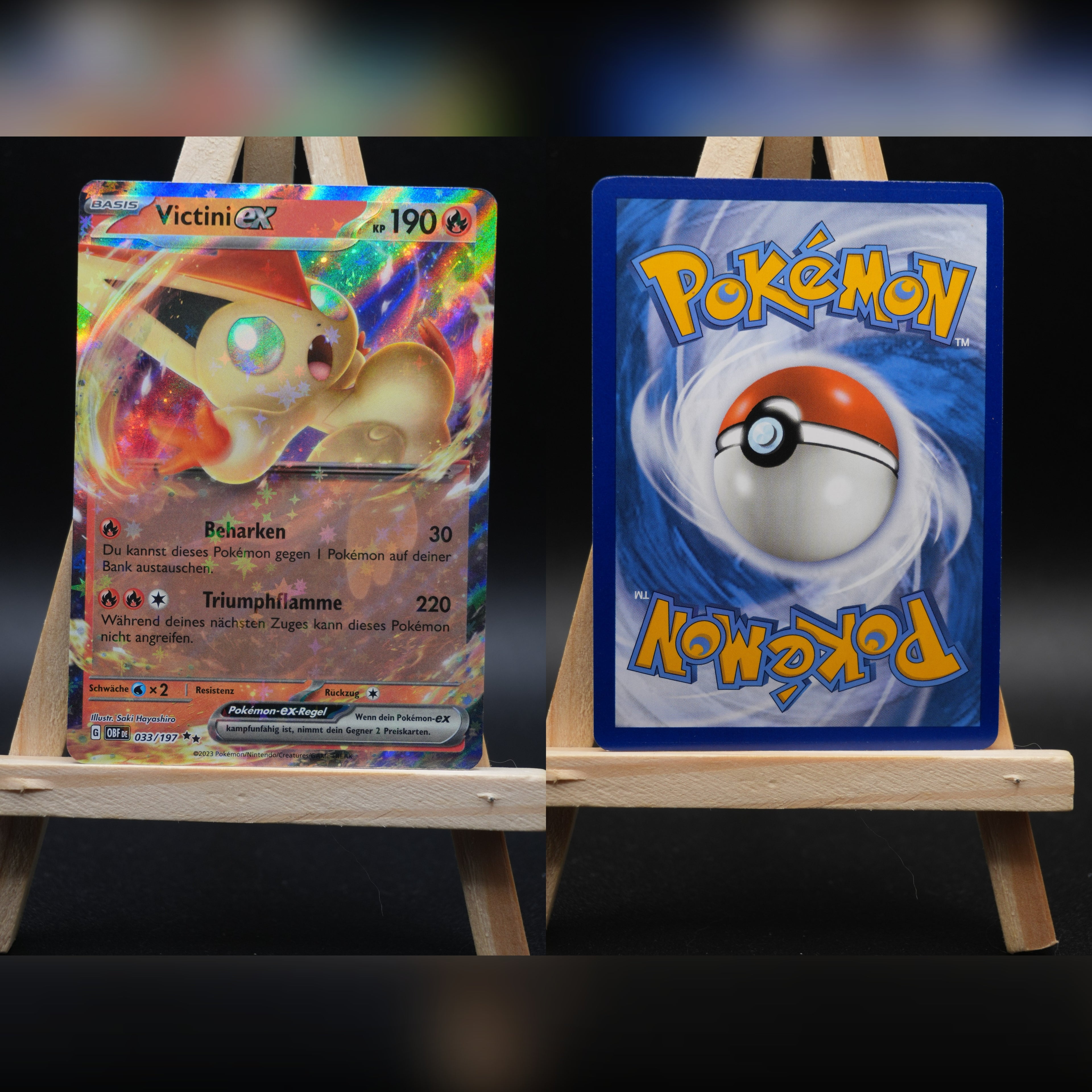 Victini ex OBF 033 Obsidianflammen Pokémon Karte Deutsch Near Mint