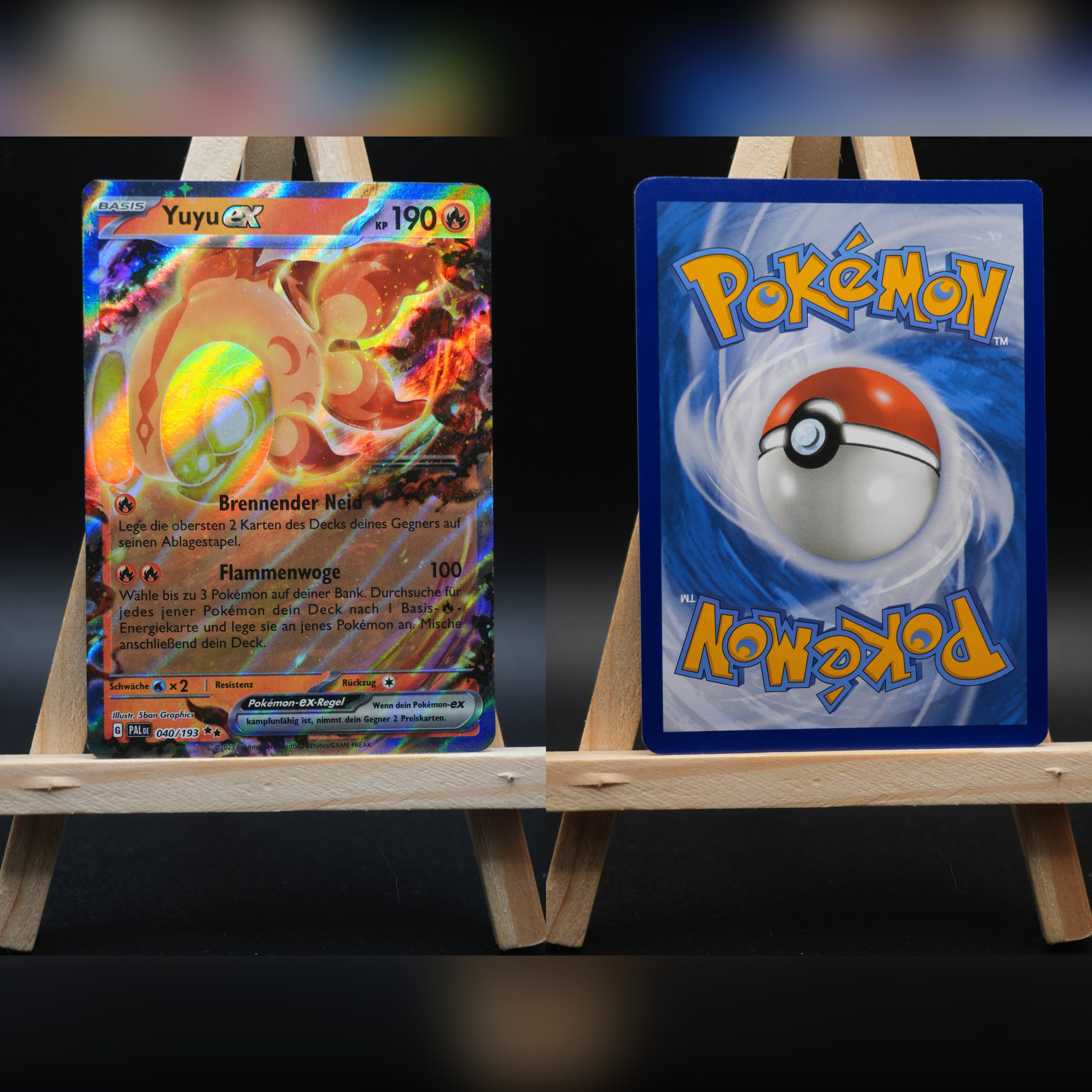 Yuyu ex PAL 040 Entwicklungen in Paldea Pokémon Karte Deutsch Near Mint