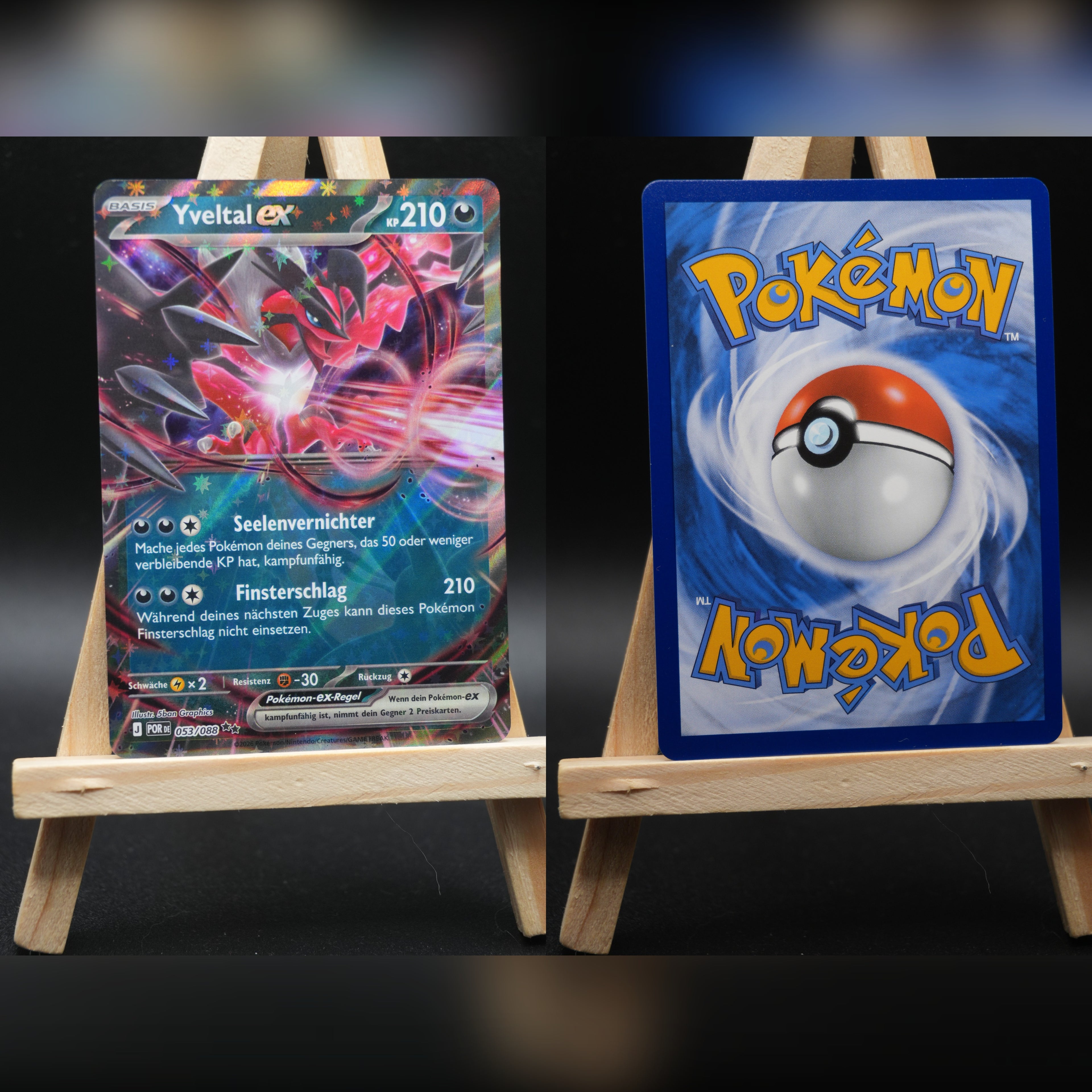 Yveltal ex POR 053 Optimale Ordnung Pokémon Karte Deutsch Near Mint