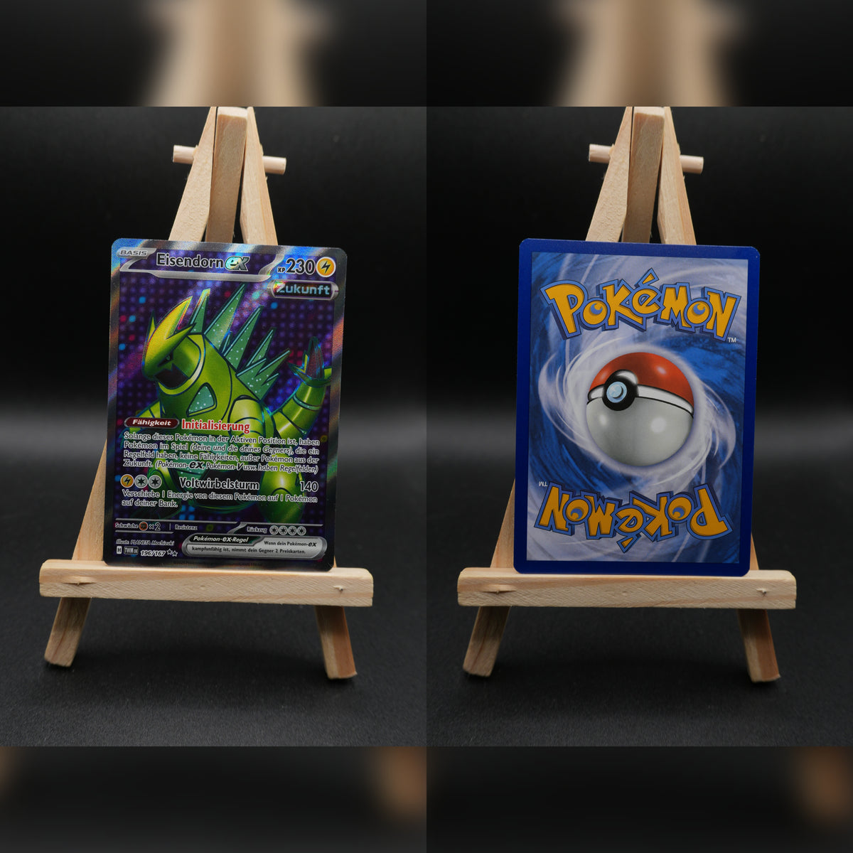 Eisendorn ex TWM 196 Maskerade im Zwielicht Pokémon Karte Deutsch Near Mint