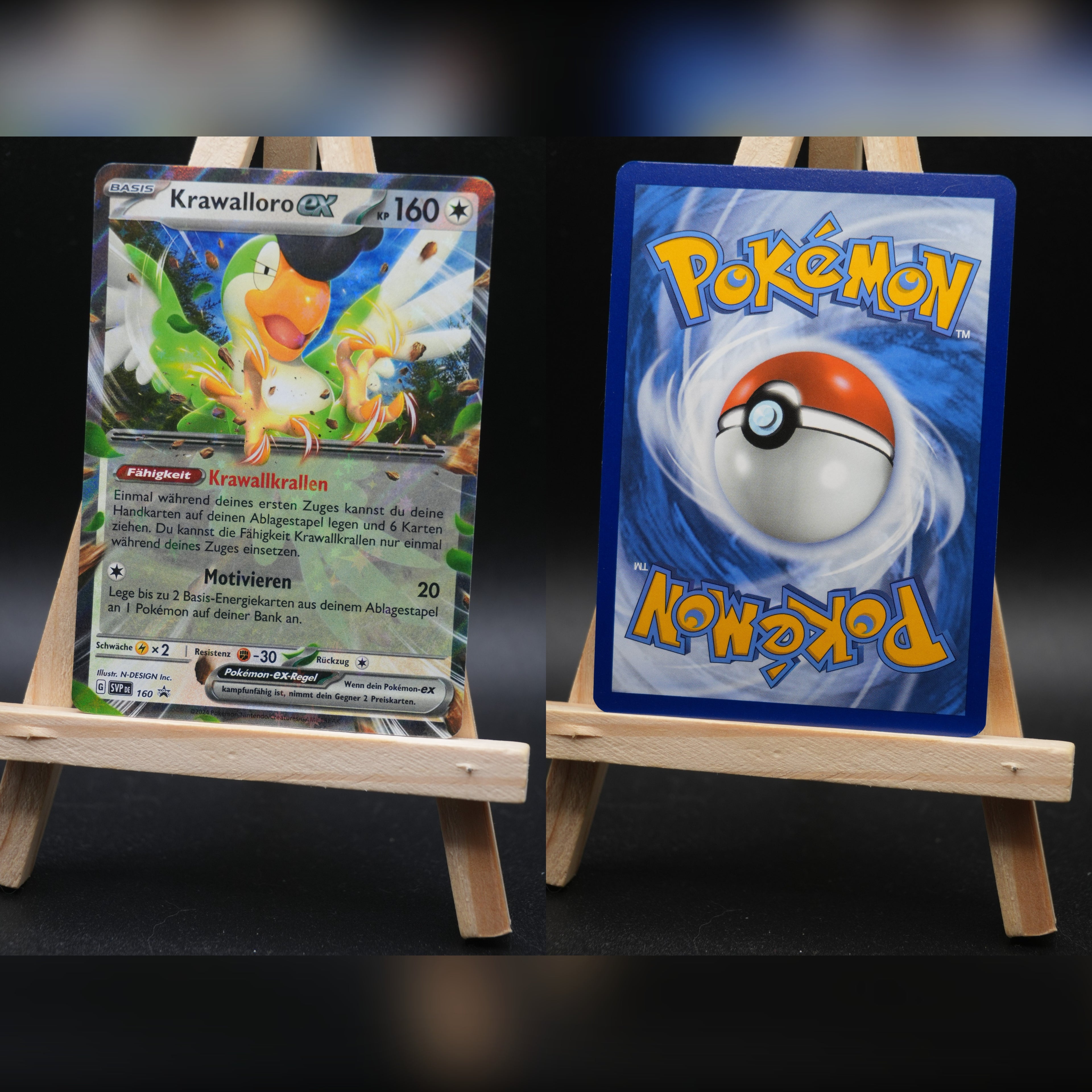 Krawalloro ex SVP 160 SV Black Star Promos Pokémon Karte Deutsch Near Mint