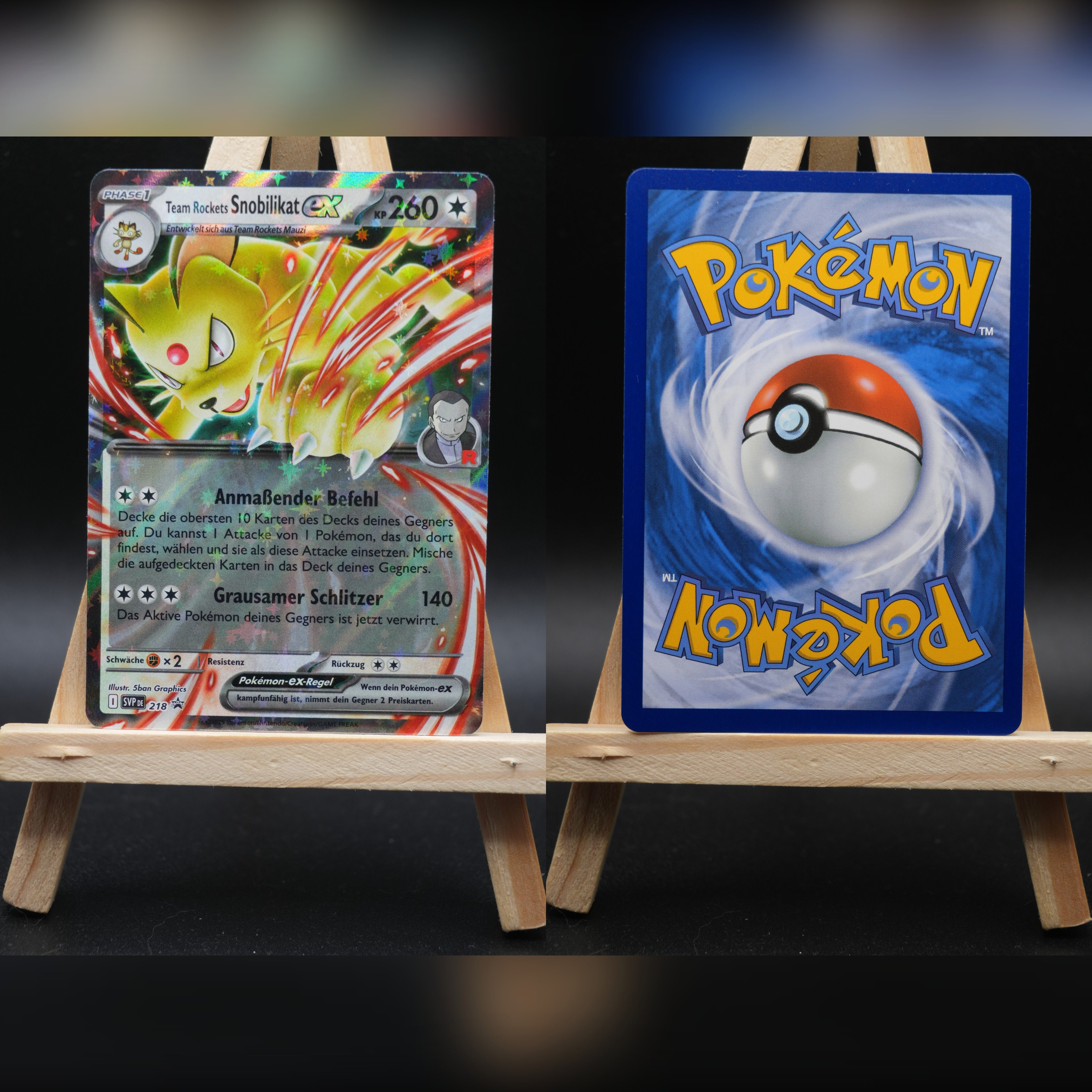 Team Rockets Snobilikat ex SVP 218 SV Black Star Promos Pokémon Karte Deutsch Near Mint