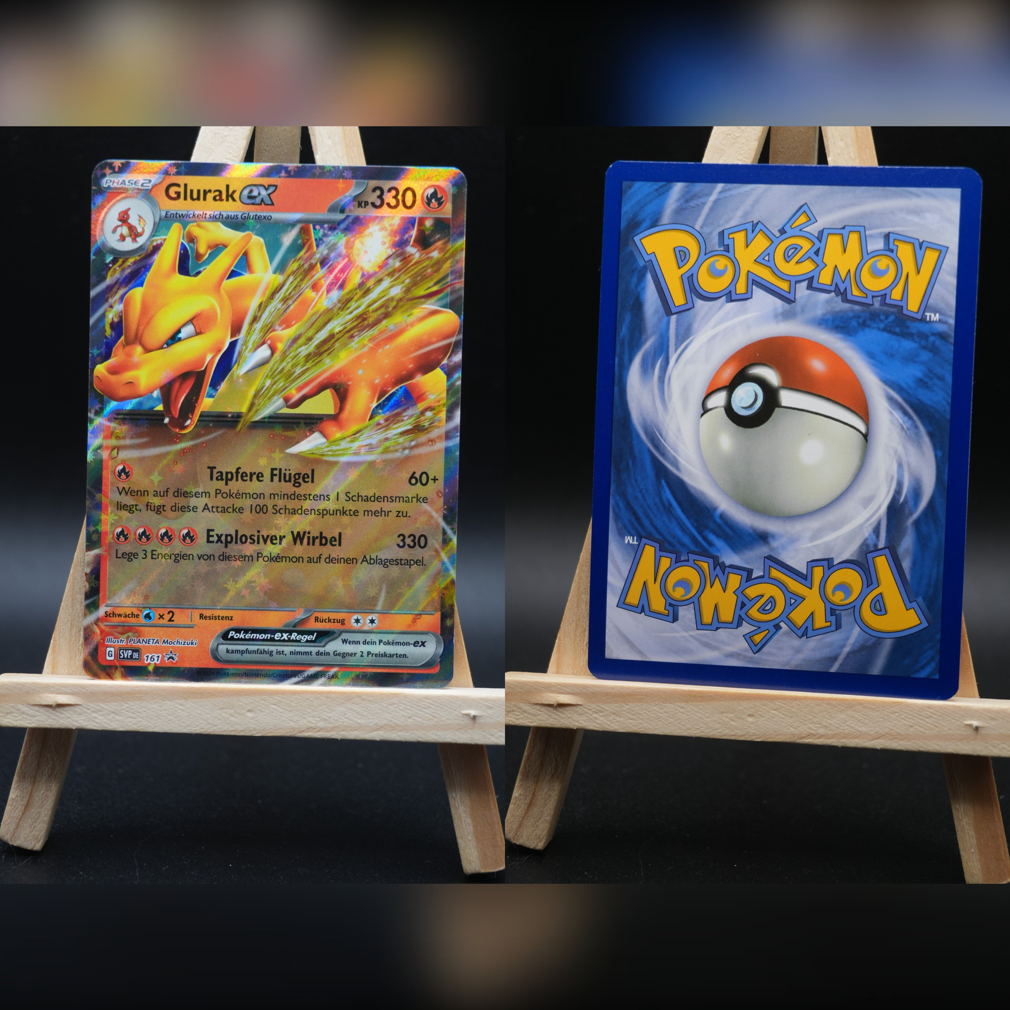 Glurak ex SVP 161 SV Black Star Promos Pokémon Karte Deutsch Near Mint