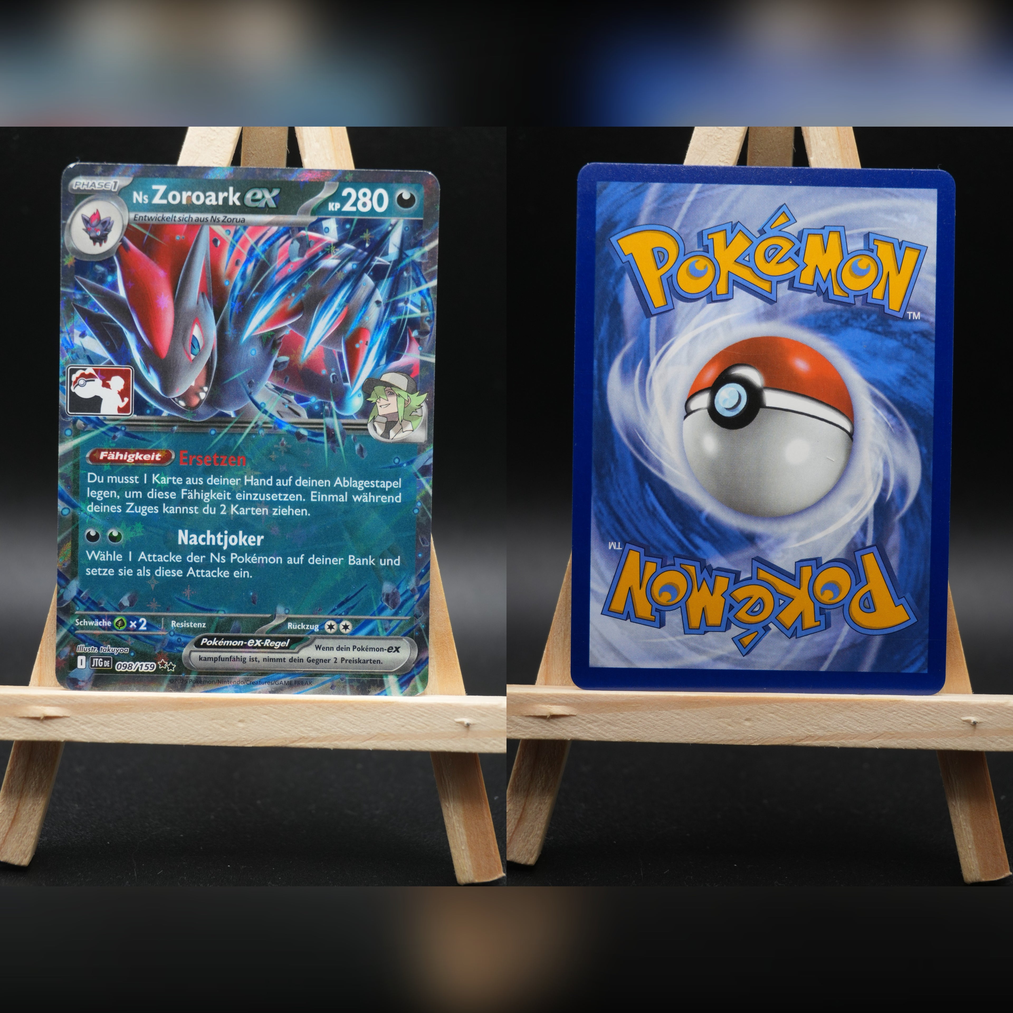 Ns Zoroark ex PPS8 JTG 098 Play! Pokémon Preispack Serie 8 Pokémon Karte Deutsch Near Mint