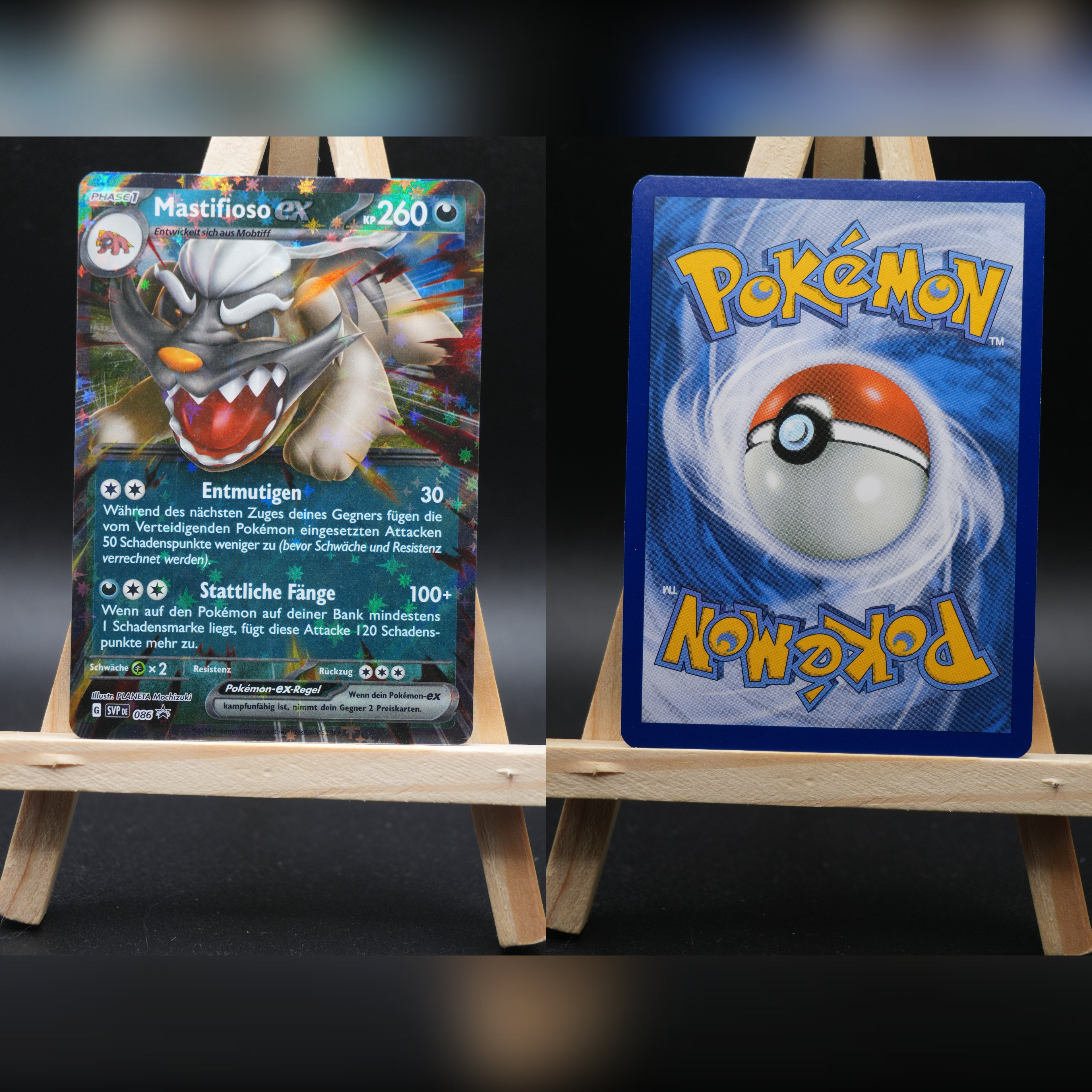 Mastifioso ex SVP 086 SV Black Star Promos Pokémon Karte Deutsch Near Mint