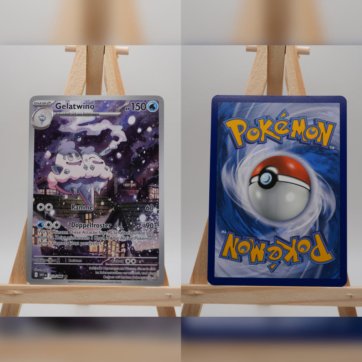Gelatwino WHT 113 Weiße Flammen Pokémon Karte Deutsch Near Mint