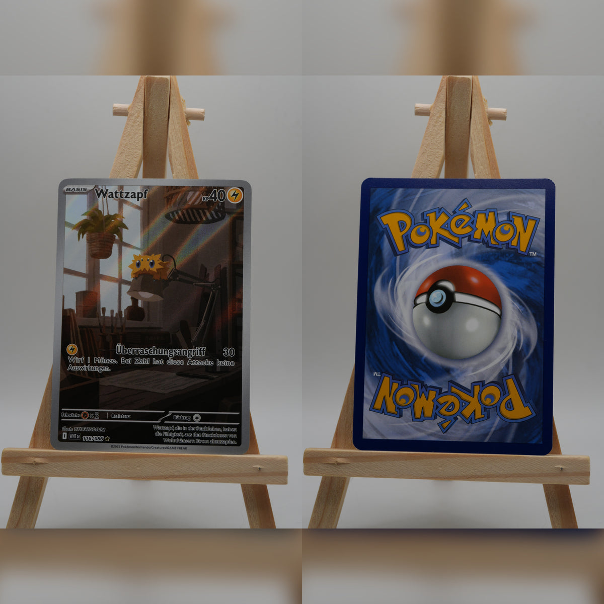 Wattzapf WHT 116 Weiße Flammen Pokémon Karte Deutsch Near Mint
